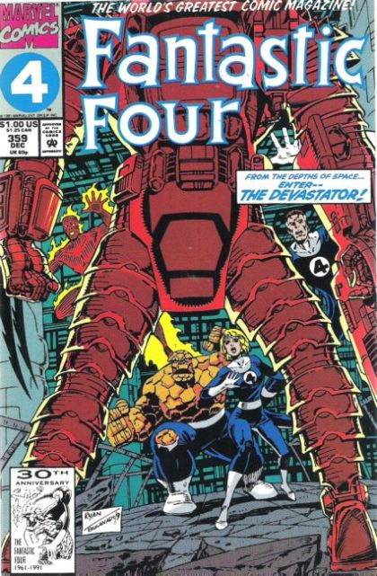 Fantastic Four, Vol. 1 Devos The Devastator |  Issue#359A | Year:1991 | Series: Fantastic Four | Pub: Marvel Comics | Direct Edition