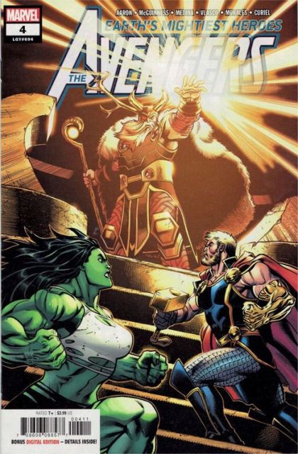 Avengers, Vol. 8 A Battle That Was Lost A Million Years Ago |  Issue#4A | Year:2018 | Series: Avengers | Pub: Marvel Comics | Regular Ed McGuinness Cover