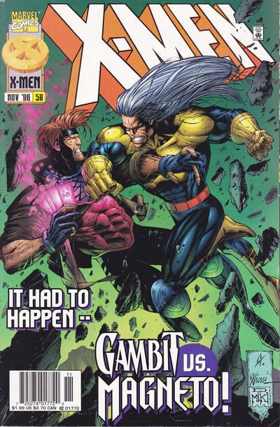 X-Men, Vol. 1 Testament |  Issue#58B | Year:1996 | Series: X-Men | Pub: Marvel Comics | Newsstand Edition