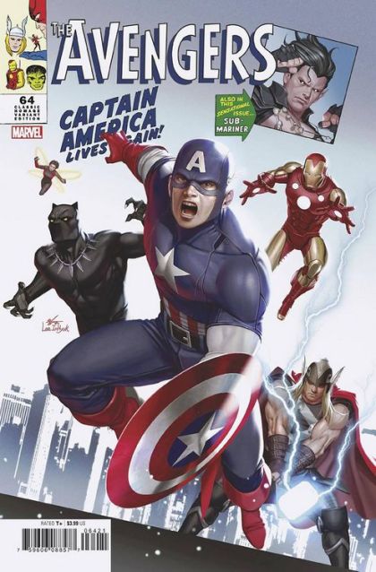 Avengers, Vol. 8 Avengers Assemble - The War for the Dawn |  Issue#64B | Year:2023 | Series: Avengers | Pub: Marvel Comics | Inhyuk Lee Classic Homage Cover