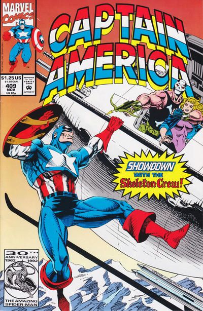Captain America, Vol. 1 Blood And Diamonds |  Issue#409A | Year:1992 | Series: Captain America | Pub: Marvel Comics |