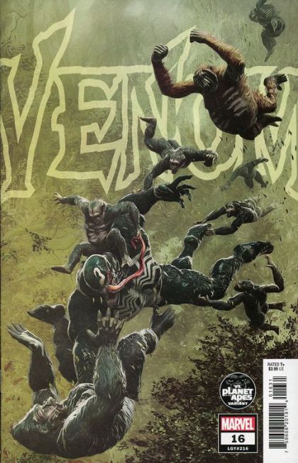 Venom, Vol. 5  |  Issue#16C | Year:2023 | Series: Venom | Pub: Marvel Comics | Bjorn Barends Planet Of The Apes Cover