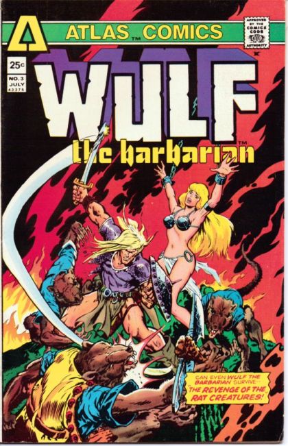 Wulf the Barbarian The Colossus of the Iron Citadel |  Issue#3 | Year:1975 | Series:  | Pub: Atlas Comics (Seaboard)