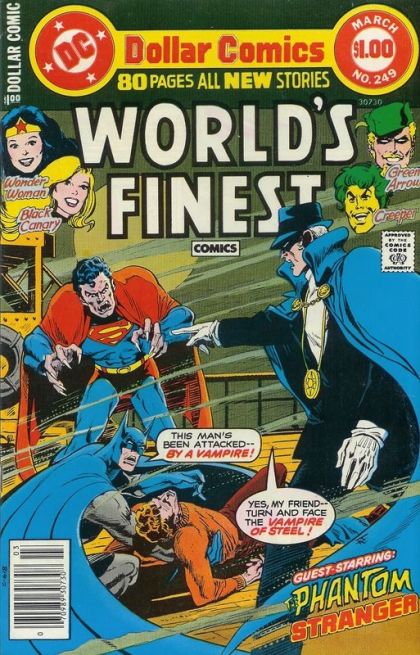 World's Finest Comics The Vampire Of Steel / Will the Costume Make the Hero? / Moon Lady and the Monster / A Fire in the Sky |  Issue#249 | Year:1978 | Series: World's Finest | Pub: DC Comics |