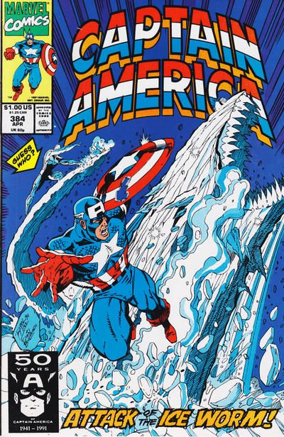 Captain America, Vol. 1 Lair of the Ice-Worm |  Issue#384A | Year:1991 | Series: Captain America |