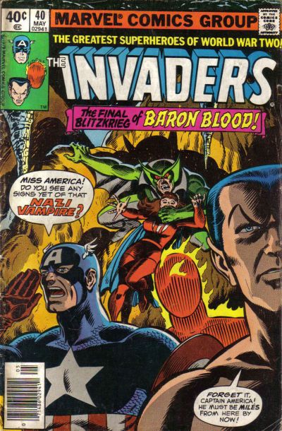 The Invaders, Vol. 1 V...- is for Vampire! |  Issue#40 | Year:1979 | Series: Invaders | Pub: Marvel Comics