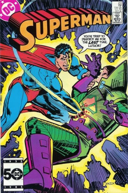 Superman, Vol. 1 Luthor-- Today You Die! |  Issue#412A | Year:1985 | Series: Superman | Direct Edition