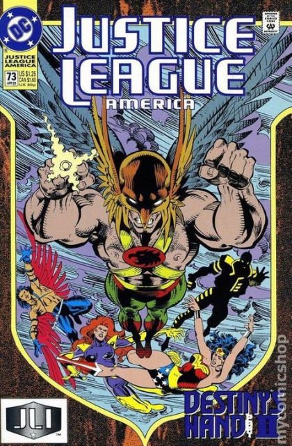 Justice League / International / America Destiny's Hand, Destiny's Hand, pt 2 |  Issue#73A | Year:1993 | Series: Justice League | Pub: DC Comics