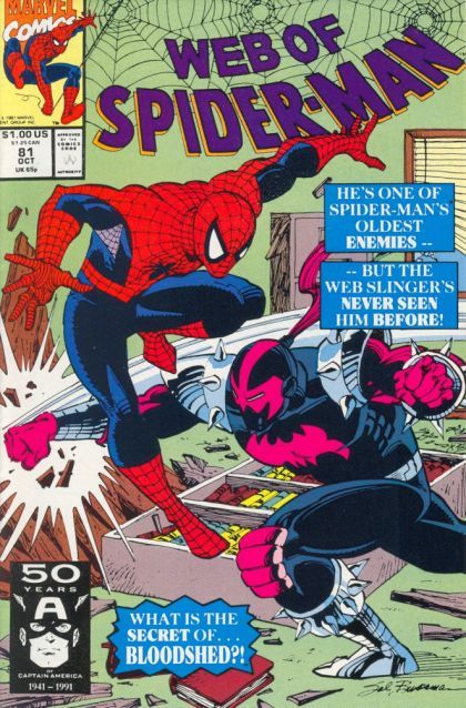 Web of Spider-Man, Vol. 1 Living in Fear |  Issue#81A | Year:1991 | Series: Spider-Man |