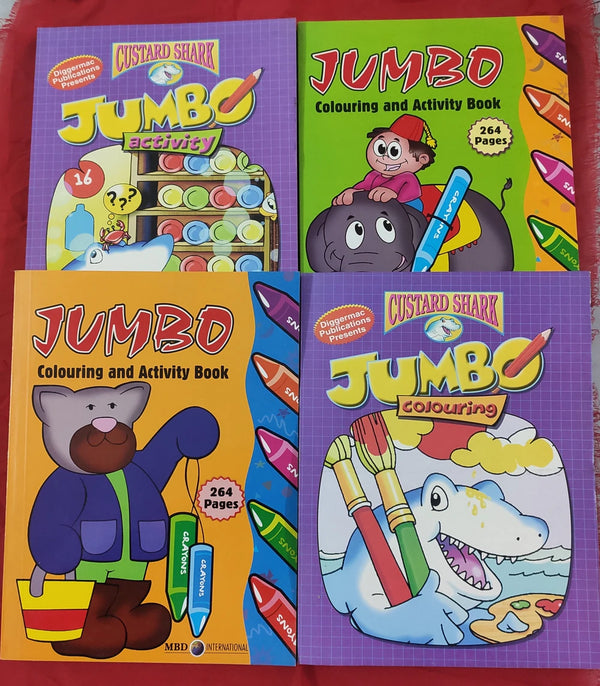 Perfect Return Gift Item for your Kids Birthday Party | Set of 4 Jumbo Coloring Books | Pack of 10 Sets (Total 40 Books)