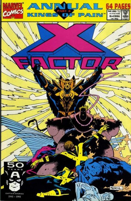 X-Factor, Vol. 1 Annual Kings of Pain - Part 4: King of Pain / The Killing Stroke Part 2: The Sacrificial Lamb / Tribute the Third |  Issue#6A | Year:1991 | Series: X-Factor | Pub: Marvel Comics