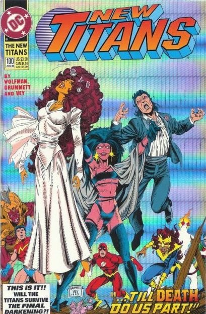 The New Titans The Darkening, Something Old. Something New. Something Borrowed. Something...Dead |  Issue#100 | Year:1993 | Series: Teen Titans | Pub: DC Comics