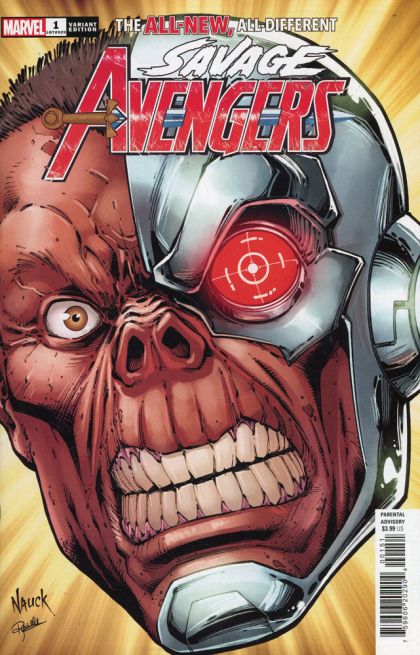 Savage Avengers, Vol. 2  |  Issue#1E | Year:2022 | Series:  | Pub: Marvel Comics | Todd Nauck Headshot Cover