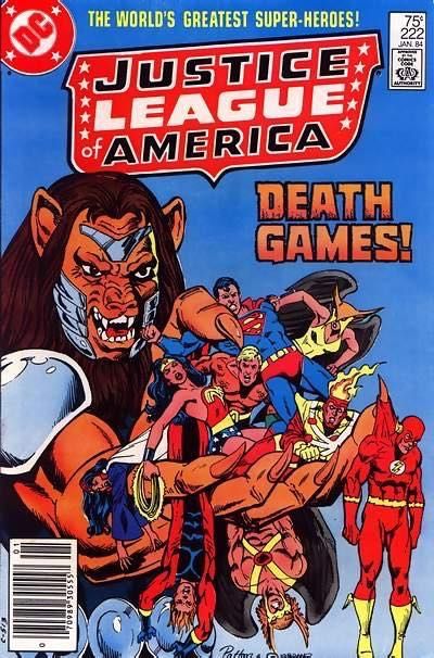 Justice League of America, Vol. 1 Beasts, Death Games |  Issue#222B | Year:1984 | Series: Justice League | Pub: DC Comics