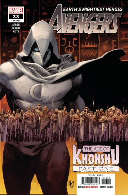 Avengers, Vol. 8 The Age of Konshu, Moon Knight Vs. The Avengers |  Issue#33A | Year:2020 | Series: Avengers | Pub: Marvel Comics | Regular Matteo Scalera Cover