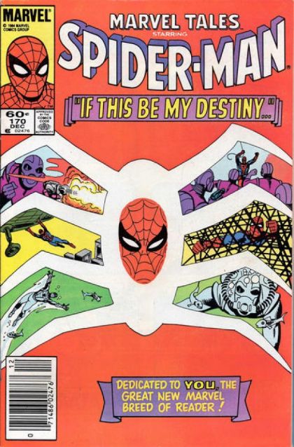 Marvel Tales, Vol. 2  |  Issue#170B | Year:1984 | Series: Spider-Man | Pub: Marvel Comics |