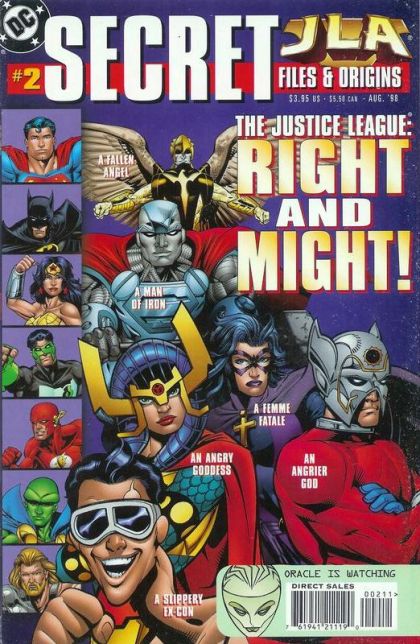 JLA Secret Files and Origins Heroes / Tour of the JLA / Watchtower Trophy Room / Profile Pages |  Issue#2A | Year:1998 | Series: JLA | Pub: DC Comics