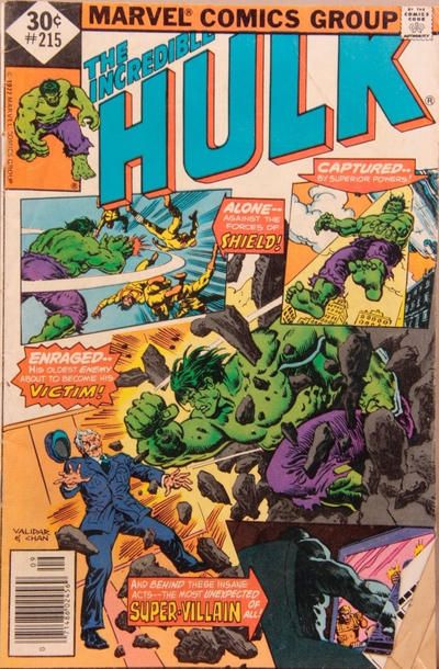 The Incredible Hulk, Vol. 1 Home is Where the Hurt Is |  Issue#215A | Year:1977 | Series: Hulk | Pub: Marvel Comics