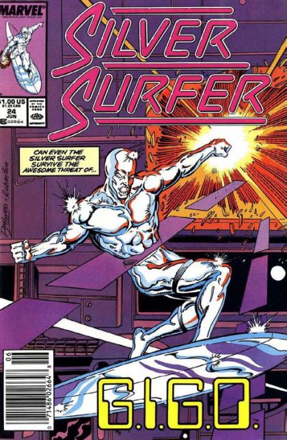 Silver Surfer, Vol. 3 G.I.G.O |  Issue#24B | Year:1989 | Series: Silver Surfer | Pub: Marvel Comics |