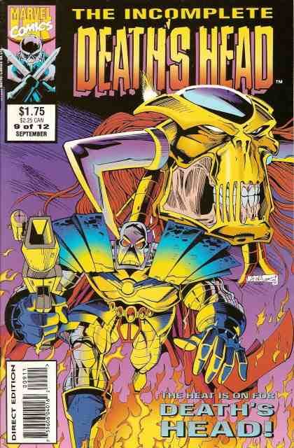 The Incomplete Death's Head Time Bomb |  Issue#9 | Year:1993 | Series:  | Pub: Marvel Comics