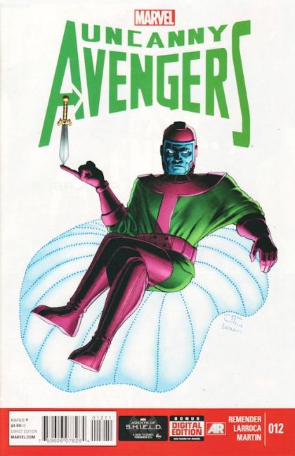 Uncanny Avengers, Vol. 1  |  Issue#12A | Year:2013 | Series: Avengers | Pub: Marvel Comics | Regular John Cassaday Cover
