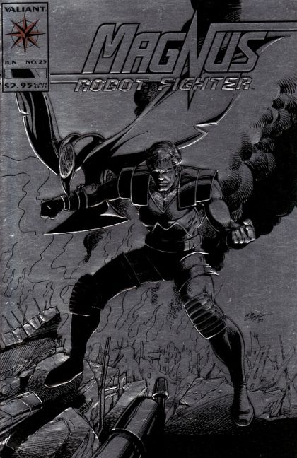 Magnus Robot Fighter, Vol. 1 Flesh And Steel |  Issue#25A | Year:1993 | Series: Magnus Robot Fighter | Pub: Valiant Entertainment | Bob Layton Regular