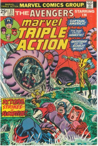 Marvel Triple Action, Vol. 1 Four Against The Floodtide! |  Issue#21 | Year:1974 | Series:  | Pub: Marvel Comics