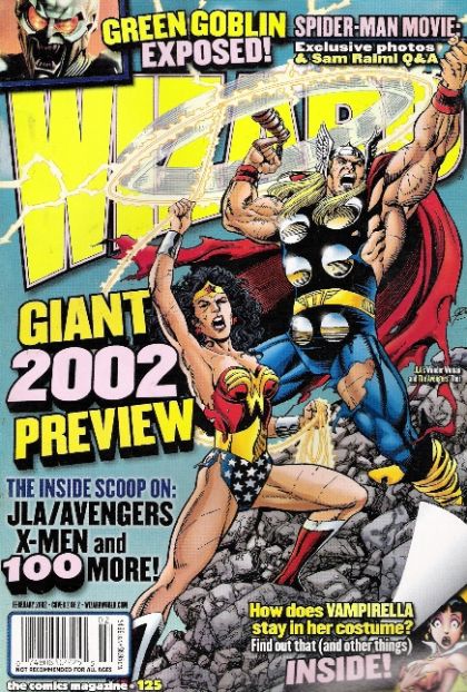 Wizard: The Magazine of Comics, Entertainment and Pop Culture  |  Issue#125/2 | Year:2001 | Series:  | Pub: Wizard Press
