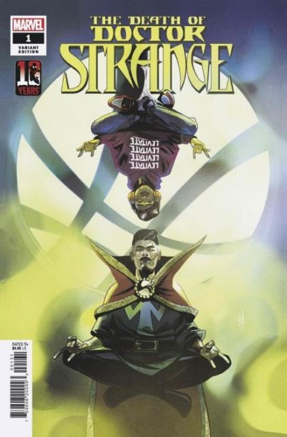 The Death of Doctor Strange  |  Issue#1C | Year:2021 | Series:  | Pub: Marvel Comics | Michael Del Mundo Miles Morales Spider-Man 10th Anniversary Variant
