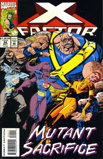 X-Factor, Vol. 1 The Longest Day, Part 2: Evening Where |  Issue#94A | Year:1993 | Series: X-Factor | Pub: Marvel Comics
