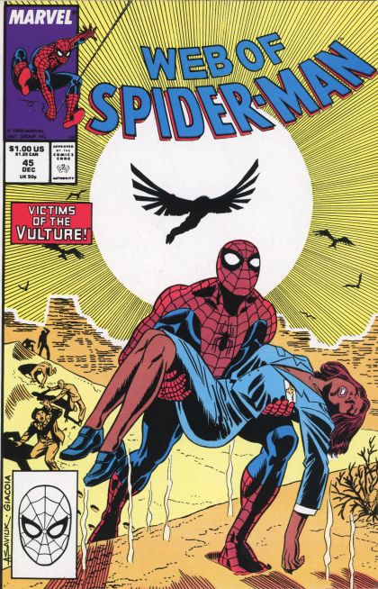 Web of Spider-Man, Vol. 1 Death From Above |  Issue#45A | Year:1988 | Series: Spider-Man | Pub: Marvel Comics |