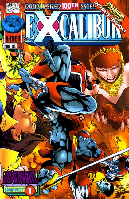 Excalibur, Vol. 1 Onslaught - London's Burning |  Issue#100A | Year:1996 | Series: Excalibur | Pub: Marvel Comics