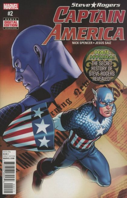 Captain America: Steve Rogers  |  Issue#2A | Year:2016 | Series:  | Pub: Marvel Comics | Jesus Saiz Regular