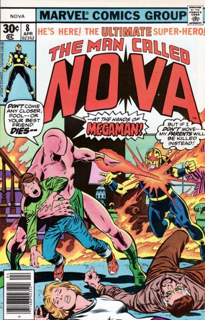 Nova, Vol. 1 When Megaman Comes Calling--Don't Answer! |  Issue#8 | Year:1977 | Series: Nova | Pub: Marvel Comics