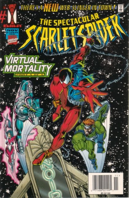Spectacular Scarlet Spider Virtual Mortality - Part 4: Between a Rock and a Hard-Drive! |  Issue#1B | Year:1995 | Series: Spider-Man | Pub: Marvel Comics
