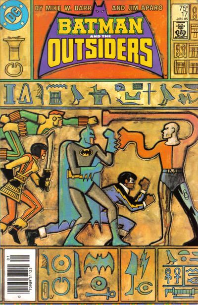 Batman and the Outsiders, Vol. 1 We Are Dying, Egypt-- Dying |  Issue#17B | Year:1984 | Series: Outsiders | Pub: DC Comics