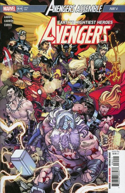 Avengers, Vol. 8 Avengers Assemble - The War for the Dawn |  Issue#64A | Year:2023 | Series: Avengers | Pub: Marvel Comics | Regular Javier Garron Cover