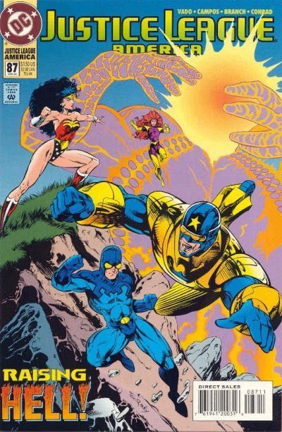 Justice League / International / America Cult of the Machine, Part 2: God in the Machine |  Issue#87A | Year:1994 | Series: Justice League | Pub: DC Comics