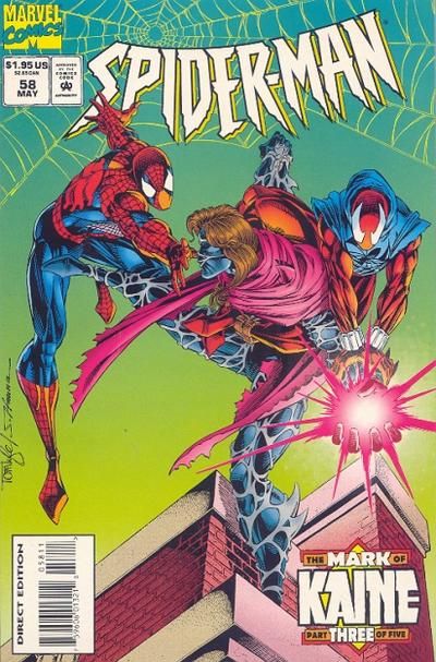 Spider-Man The Mark of Kaine - Part 3: Spider, Spider, Who's Got the Spider? |  Issue#58A | Year:1995 | Series: Spider-Man | Pub: Marvel Comics