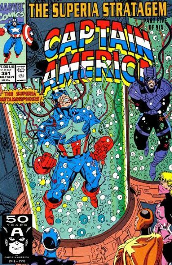 Captain America, Vol. 1 The Superia Stratagem, Part 5: No Man's Land / The Skeleton Key |  Issue#391A | Year:1991 | Series: Captain America |