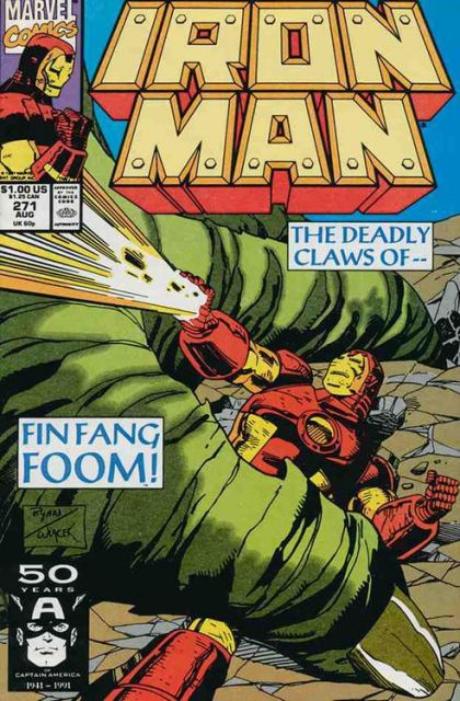 Iron Man, Vol. 1 Dragon Flame |  Issue#271A | Year:1991 | Series: Iron Man | Pub: Marvel Comics