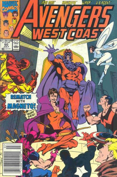 The West Coast Avengers Personal Magnetism |  Issue#60B | Year:1990 | Series:  | Pub: Marvel Comics