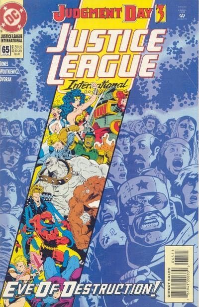 Justice League Europe / International Judgment Day - Part 3: A Whole New Ball Game |  Issue#65A | Year:1994 | Series: JLA |