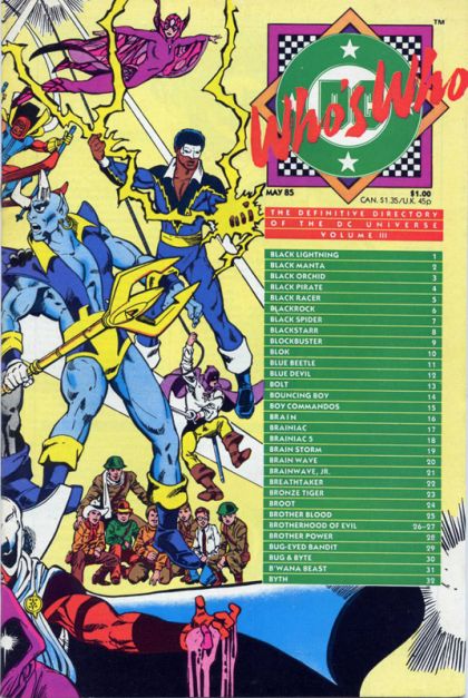Who's Who: The Definitive Directory of the DC Universe Black Lightning to Byth |  Issue#3A | Year:1985 | Series: Who's Who? | Pub: DC Comics
