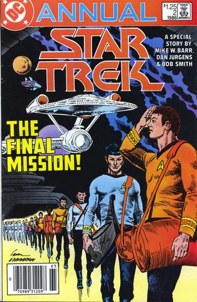 Star Trek, Vol. 1 Annual The Final Voyage |  Issue#2B | Year:1986 | Series: Star Trek | Newsstand Edition