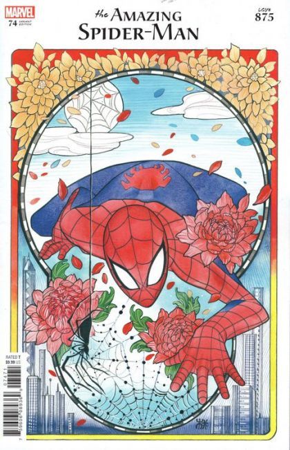The Amazing Spider-Man, Vol. 5 What Cost Victory? / the Memory / the Complete History of Spider-Man / Janine |  Issue#74G | Year:2021 | Series: Spider-Man | Pub: Marvel Comics | Peach Momoko Variant Cover
