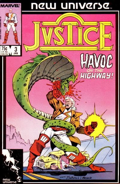Justice (Marvel) Out By Exit 14 |  Issue#3A | Year:1987 | Series: New Universe |