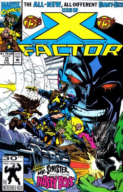 X-Factor, Vol. 1 The Nasty Boys |  Issue#75A | Year:1991 | Series: X-Factor | Pub: Marvel Comics