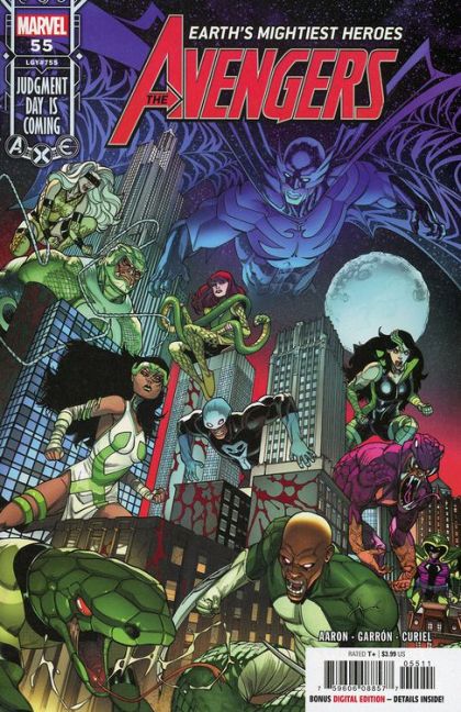 Avengers, Vol. 8 Night of the Panther, Dawn of the Hawk |  Issue#55A | Year:2022 | Series: Avengers | Pub: Marvel Comics | Javier Garrón Regular Cover