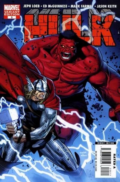 Hulk, Vol. 1 Rolling Thunder / Hulk Splash |  Issue#5B | Year:2008 | Series: Hulk | Pub: Marvel Comics